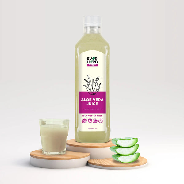 Everherb (By Pharmeasy) Aloe Vera Juice With Pulp - Rejuvenates Skin & Hair