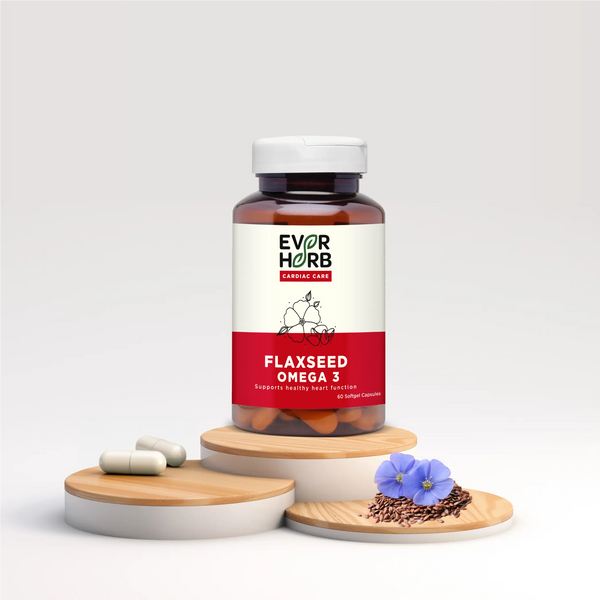 Everherb (By Pharmeasy) Flaxseed Omega 3 - Essential Fatty Acids - Healthy Heart