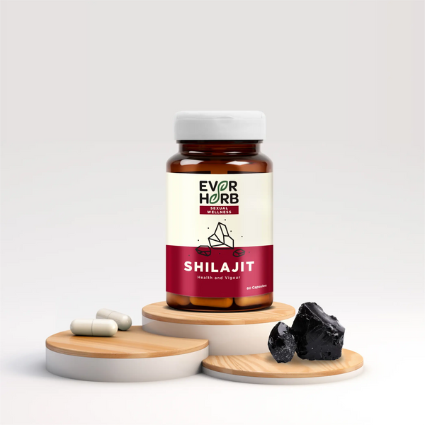 Everherb (By Pharmeasy) Shilajit 500mg-Vigour Improvement-Strength & Stamina For Men